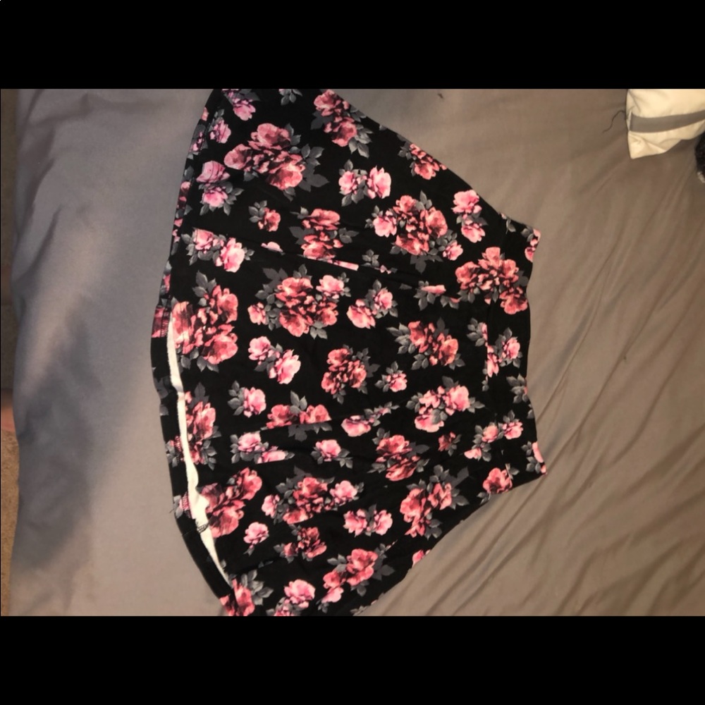 H&M Rose Skater Skirt